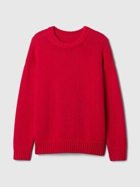 Gap 100% Cotton Oversized Sweater size small Modern Red